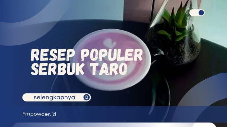 Resep Populer Serbuk Taro
