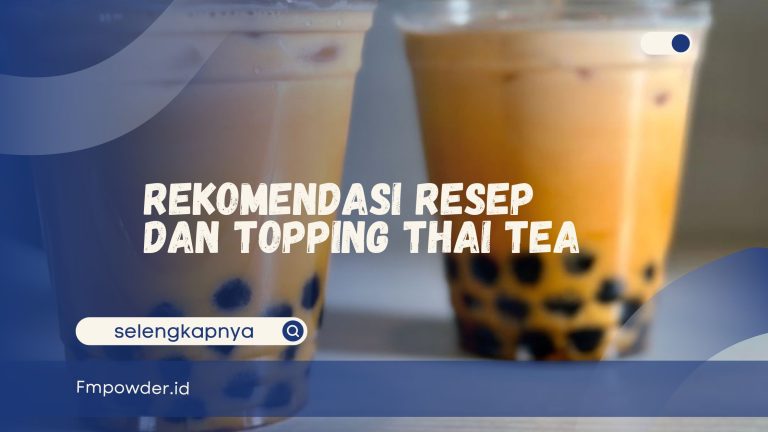 Topping Thai Tea