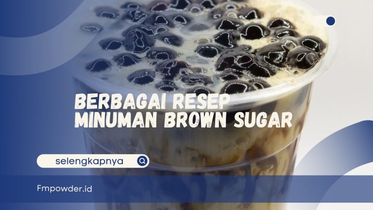 Resep Minuman Brown Sugar