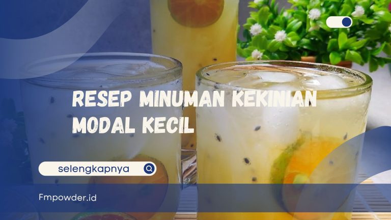 Resep Minuman Modal Kecil
