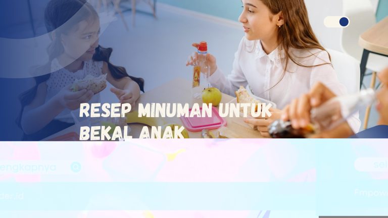 Resep Minuman Untuk Bekal Anak