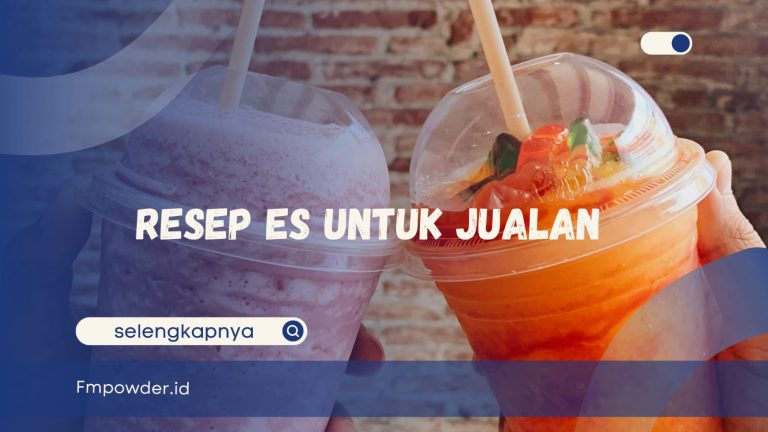 Aneka Resep Es Untuk Jualan