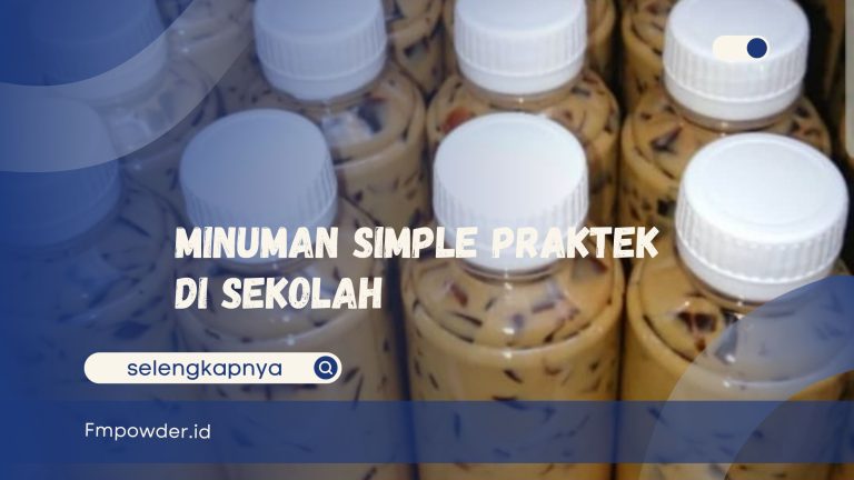 Minuman Simple Untuk Praktek Sekolah