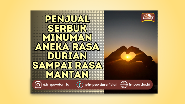 Penjual Serbuk Minuman Aneka Rasa