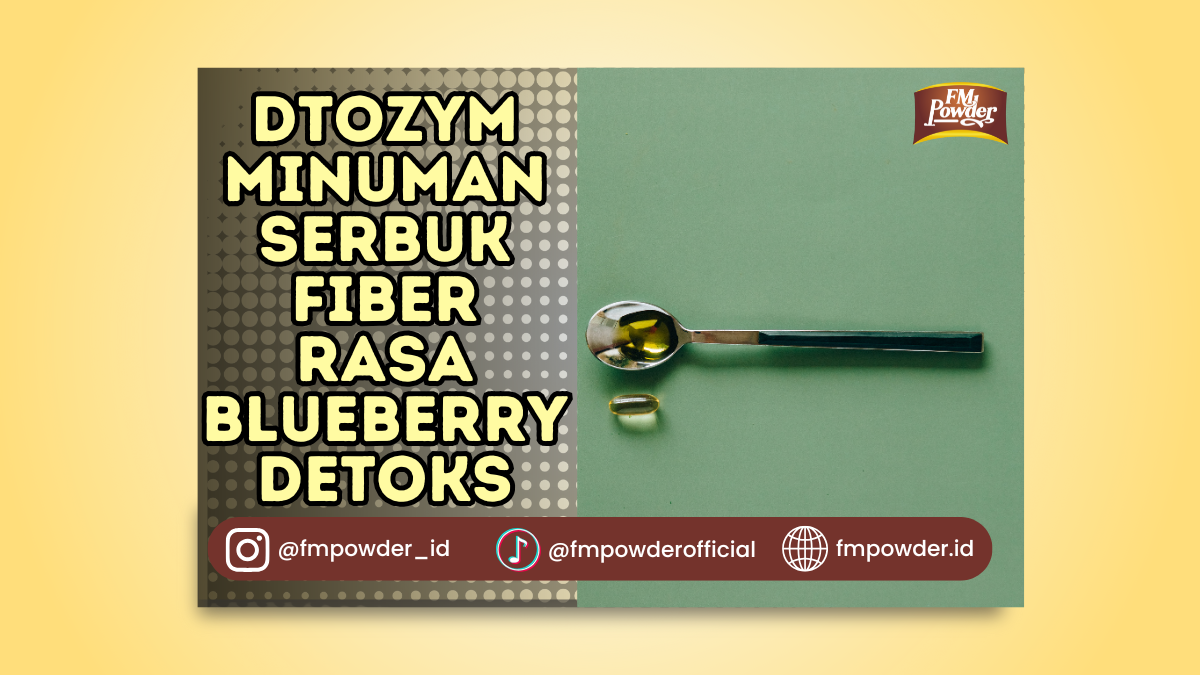 Dtozym Minuman Serbuk Fiber Rasa Blueberry