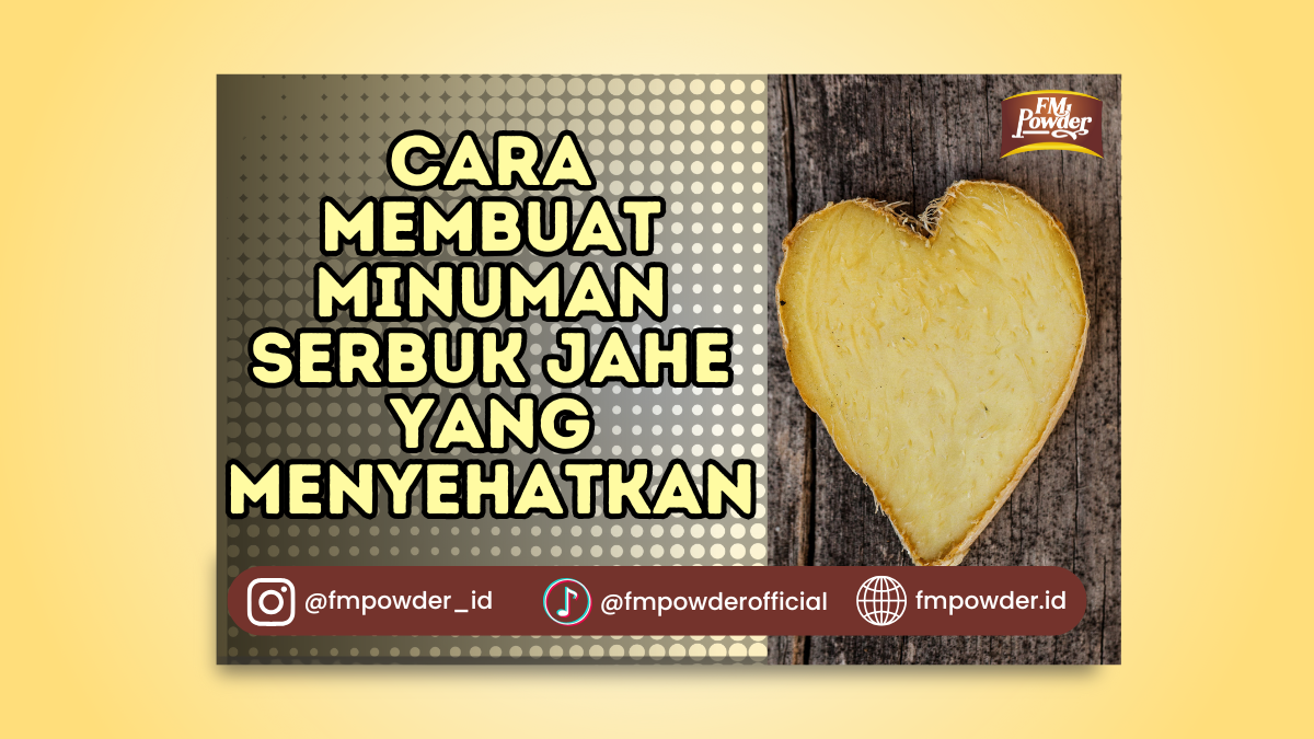 cara membuat minuman serbuk jahe