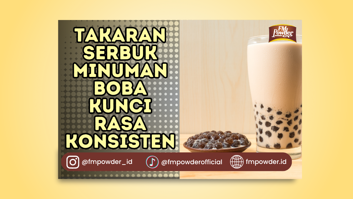 Takaran Serbuk Minuman Boba