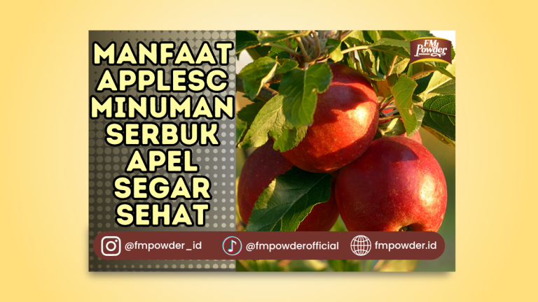 Manfaat Applesc Minuman Serbuk Apel