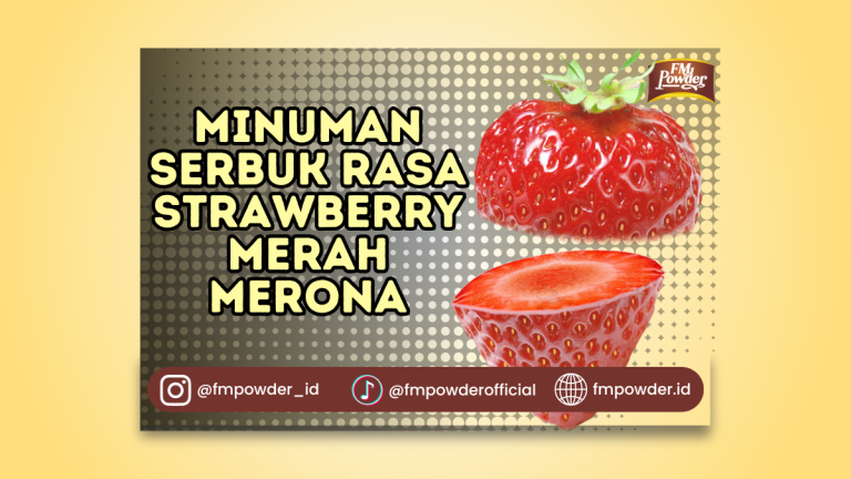 minuman serbuk rasa strawberry