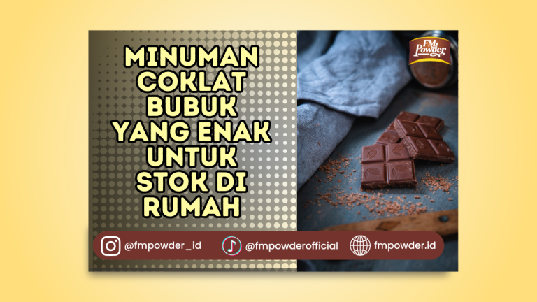 Minuman Coklat Bubuk yang Enak