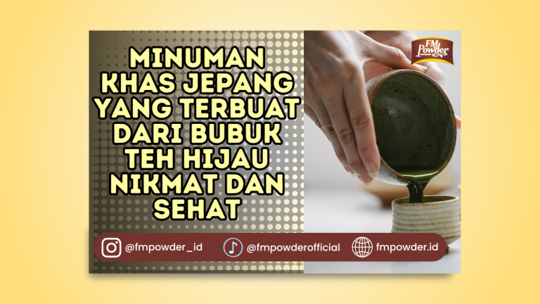 Minuman Khas Jepang yang Terbuat dari Bubuk Teh Hijau