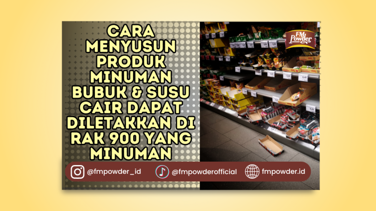 Produk Minuman Bubuk & Susu Cair Dapat Diletakkan di Rak 900 yang Minuman