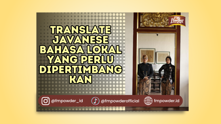 Translate Javanese