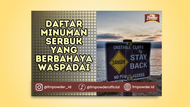 Daftar Minuman Serbuk yang Berbahaya