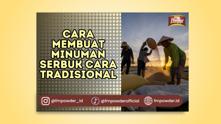 Cara Membuat Minuman Serbuk