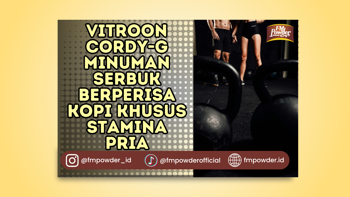 Vitroon Cordy-G Minuman Serbuk Berperisa Kopi Khusus Stamina Pria