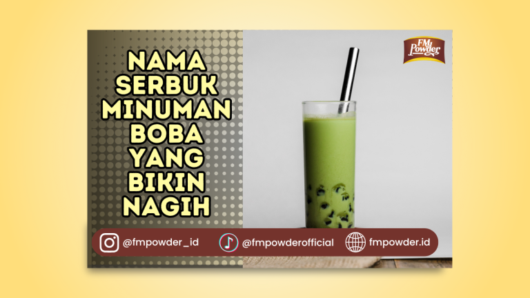 Nama Serbuk Minuman Boba