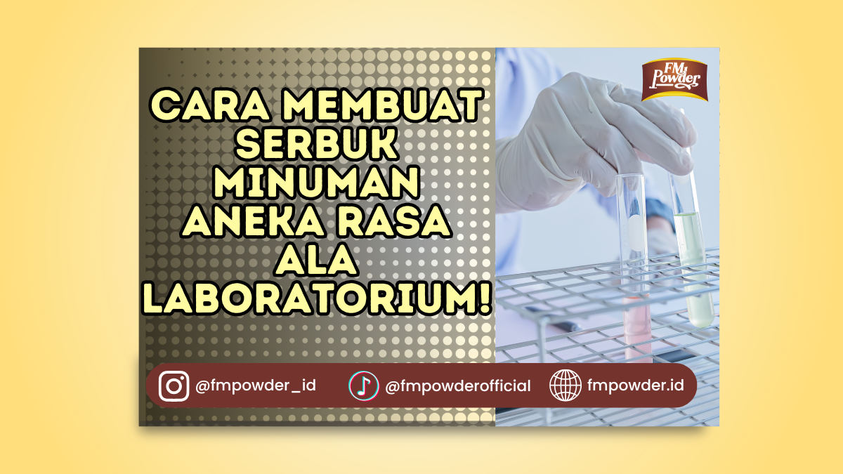 Cara Membuat Serbuk Minuman Aneka Rasa