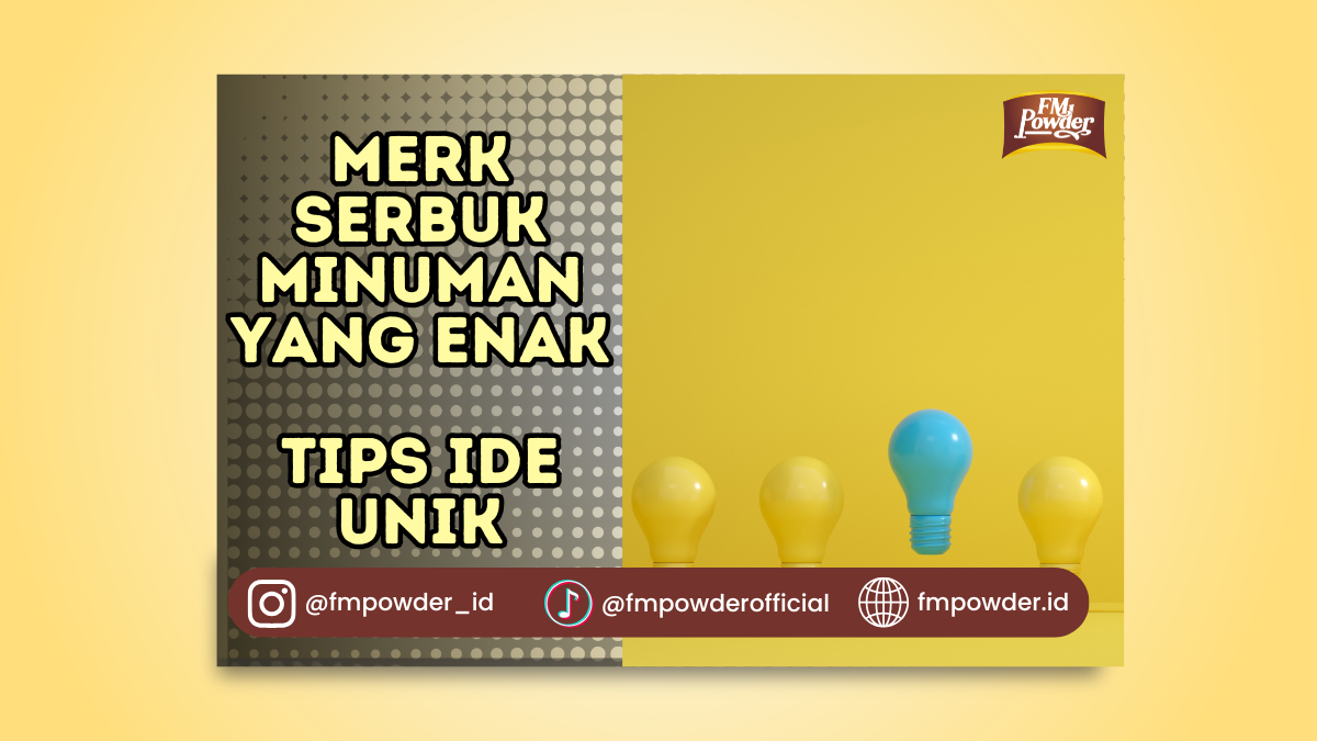 merk serbuk minuman yang enak
