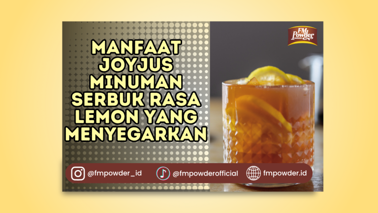 Manfaat Joyjus Minuman Serbuk Rasa Lemon